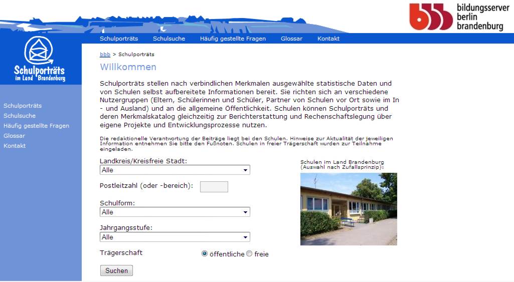 http://www.bildung-brandenburg.de/schulportraets/ link schulportraits
